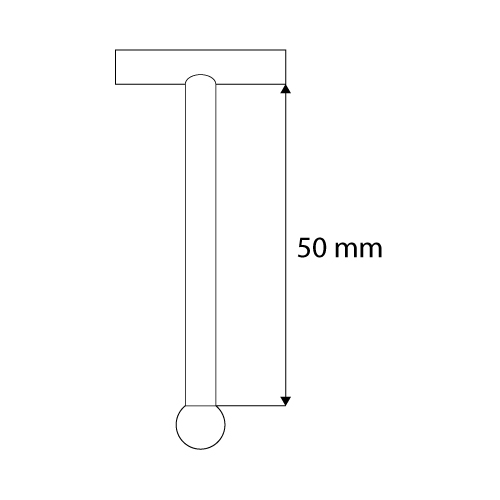 TIJA CLEAR GRIP CU SUPORT PORT ETICHETA, 50 MM