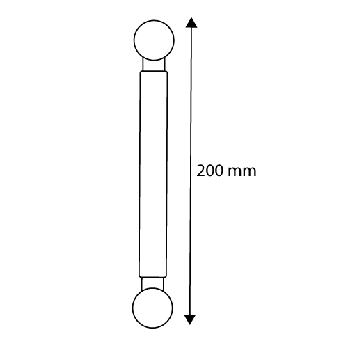 CLEAR GRIP ROD, 200 MM LENGTH