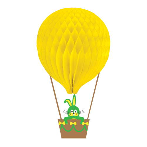 EASTER ORNAMENT "BUNNY IN BALLOON", MADE OF PAPER, 590 MM HEIGHT