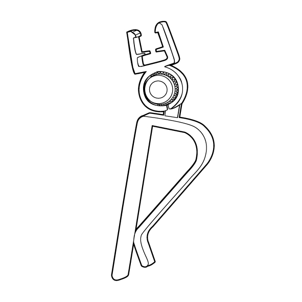 BEFESTIGUNGSKLE MME MIT JUSTIERBAREM GELENK UND RAHMENCLIP FÜR RAHMEN SERIE 1, ZUR BEFESTIGUNG AN MATERIALIEN MIT EINER MAX. STÄRKE VON 20 MM