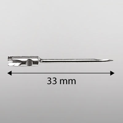 NEEDLE FOR GUN, WITH PLASTIC BASE, UNIT OF DELIVERY 5 PCS / BAG