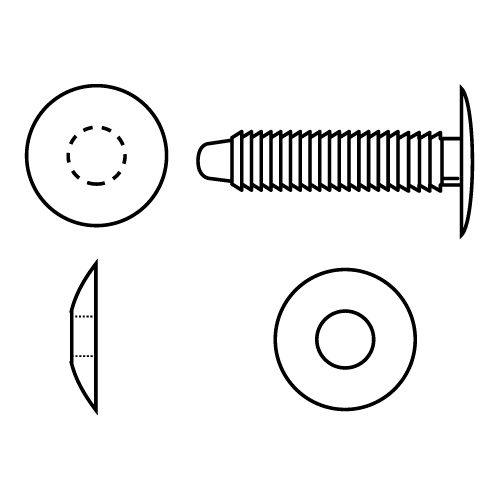 NIT DIN PLASTIC PENTRU FIXARE MATERIALE CU GROSIMI DE MAX 34 MM