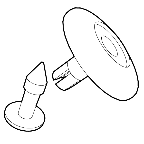 NIT SPREAD DIN PLASTIC PENTRU FIXARE MATERIALE CU GROSIMI DE PANA LA 14 MM