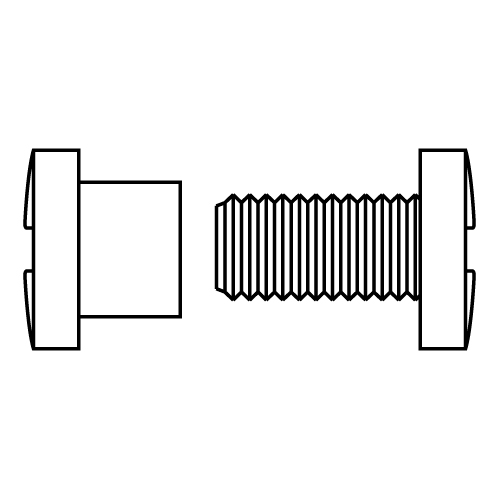 CAPSA PLASTIC D 9 MM PENTRU FIXARE MATERIALE CU GROSIME DE 9,5 MM