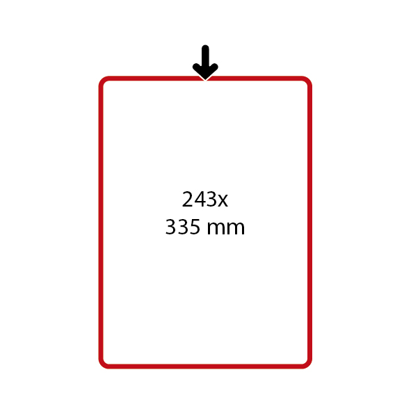 SHOWCARD FRAME SPECIAL SIZE, 243X335 MM, PORTRAIT
