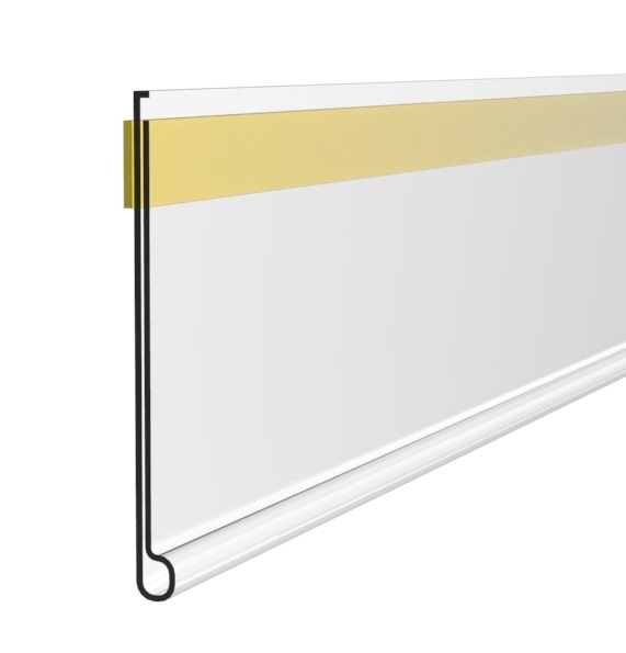 DBR SCANNING RAIL, 76x3000 MM, 2X9 MM ADHESIVE FOAM LINES, WITHOUT GRIP
