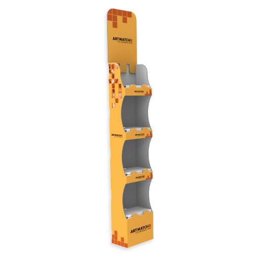 20 KG, CORRUGATED CARDBOARD DISPLAY 235x160x1190+350 MM HEADER