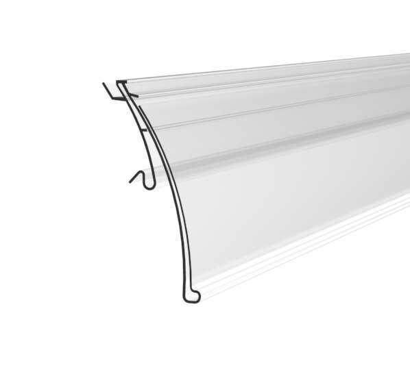 HERMES PROFILE, 39X1000 MM, WITH SOFT HINGE, WITHOUT GRIP