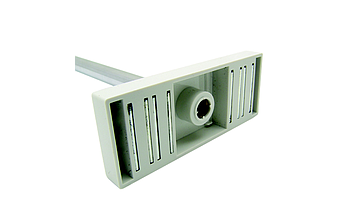 Magnetic plastic base, for tubes of 12 mm diameter, 100x40 mm