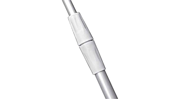 Telescopic aluminium tube with screw connector, 9+12 mm diameter