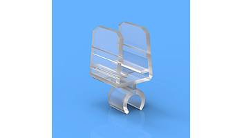 Tube clips for frames series 2, fixing on various diameters