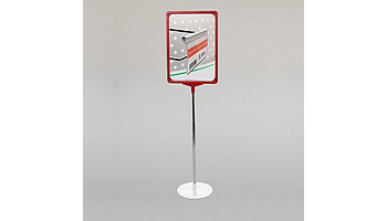 K stand with round plastic base, 160 mm diameter, steel rod, "T" piece and frame