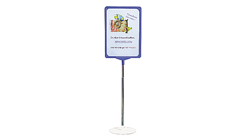L stand with round plastic base and rubber cup, 160 mm diameter, steel rod, "T" piece and frame