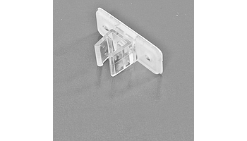 Adhesive fastener with rotary clip for frames series 1 and 2