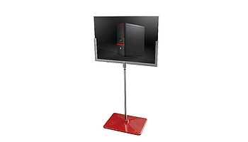 U-FRAME stand with plastic base