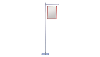 Aluminium stand with one or two arms