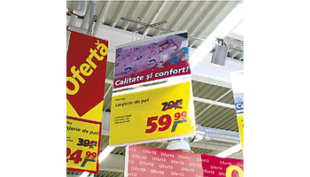 Buzunare PVC cu capse pentru suspendare