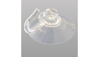 With plastic hook