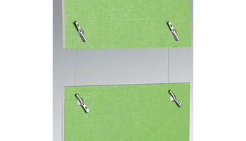 Nylon thread with metal eyelets