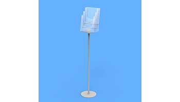 Leaflet dispenser stand
