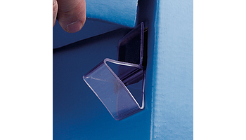 Corrugated PVC clip