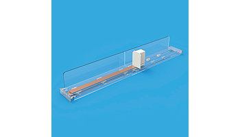 Vario system: B30 pusher with 6 N strength, H 40 mm divider, sliding rail