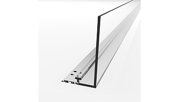 Perforated snap-on profile