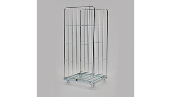 Plastic or galvanized wire basket with two sides