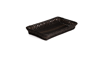 Poliratan baskets with rectangular base for various fresh food