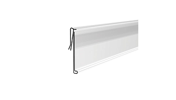 Scaning rail with mounting on the front side of the shelf