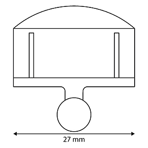 PORT ETICHETA 27 MM CLEAR GRIP