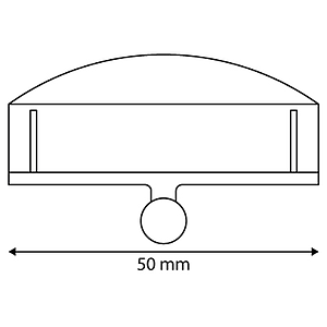 CLEAR-GRIP LABEL HOLDER, 50 MM WIDTH, FOR 5 MM THICKNESS 