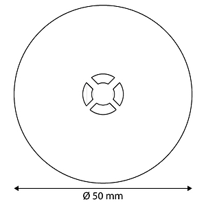 TALPA ROTUNDA MICA CLEAR GRIP, D 50 MM