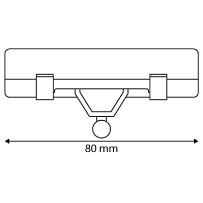 LONG GRIPPER, 80 MM WIDTH, FOR 4 MM THICKNESS