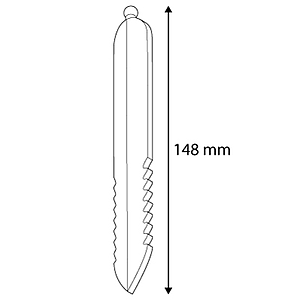 Átlátszó csipesz rendszer: Jégbeszúrótű, 148 mm