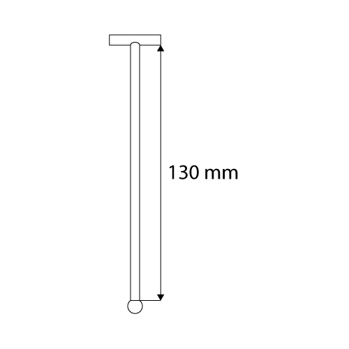 TIJA CLEAR GRIP CU SUPORT PORT ETICHETA, 130 MM