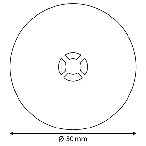 CLEAR GRIP KEREK TALP ,KÉTOLDALAS HABRAGASZTÓ, ? 30 mm