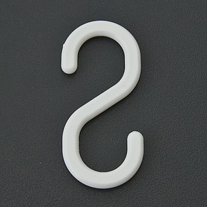 PLASTIC "S" HOOK, L 55 MM