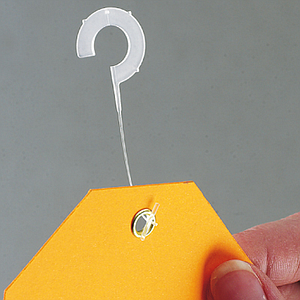 MOBILE PLASTIC HOOK WITH "T" END, L 50 MM