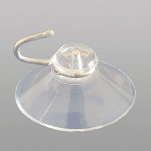 SUCTION CUP 40 MM D, WITH METAL HOOK