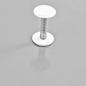 STOPPER WITH SPRING AND ADHESIVE ROUND BASES 20 MM D, 32 MM L