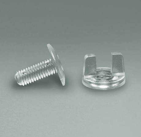 SET SURUB SI PIULITA PLASTIC, PENTRU FIXARE MATERIALE CU GROSIME DE 12 MM