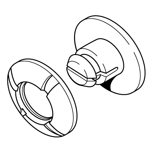 KUNSTSTOFFNIETE, KOPF: ? 16 MM, FÜR ? 8 MM LÖCHER