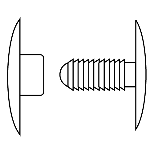 NIT DIN PLASTIC CU CAPSA D 22 MM, PENTRU FIXARE MATERIALE CU GROSIME DE 6-11 MM