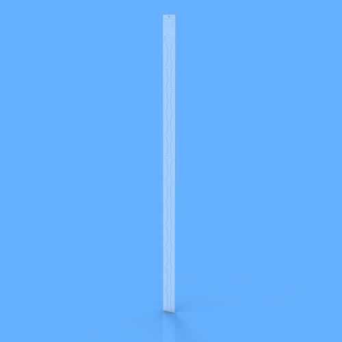 EXPOSURE STRIP, 788X40 MM, 600 MICRONS THICKNESS, 12 FASTENING POINTS / STRIP