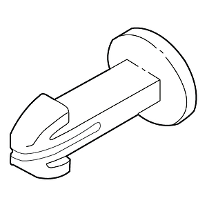 PLASTIC ARROW CLAMP FOR FASTENING 9 MM MATERIALS THICKNESS