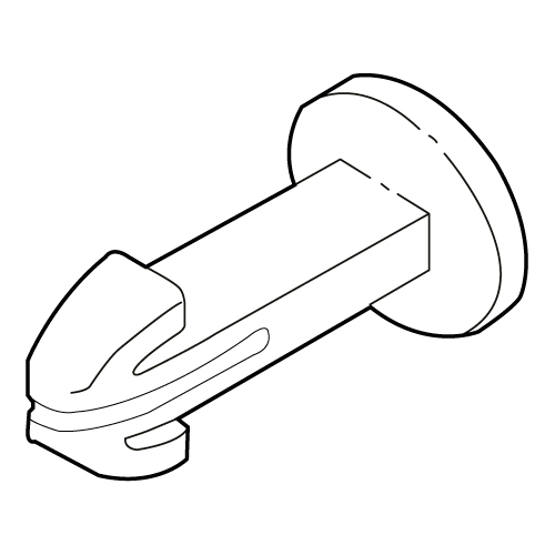PLASTIC ARROW CLAMP FOR FASTENING 12 MM MATERIALS THICKNESS