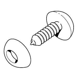 PLASTIČNA NITNA D 15 MM ZA PRIČVRŠĆIVANJE MATERIJALA DEBLJINE 18 MM