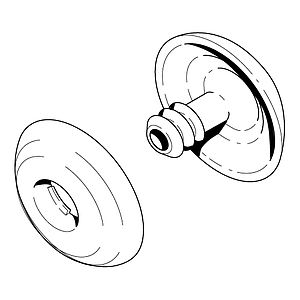 PLASTIČNA KOPČA D 15 MM ZA DEBLJINU MATERIJALA 8 MM