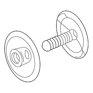 PLASTIČNA NITNA D 30 MM ZA PRIČVRŠĆIVANJE MATERIJALA DEBLJINE 38 MM